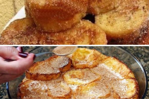 Rabanada de Forno com Leite Condensado