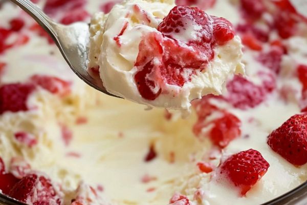 Creme Gelado de Morango: Sobremesa Refrescante e Deliciosa