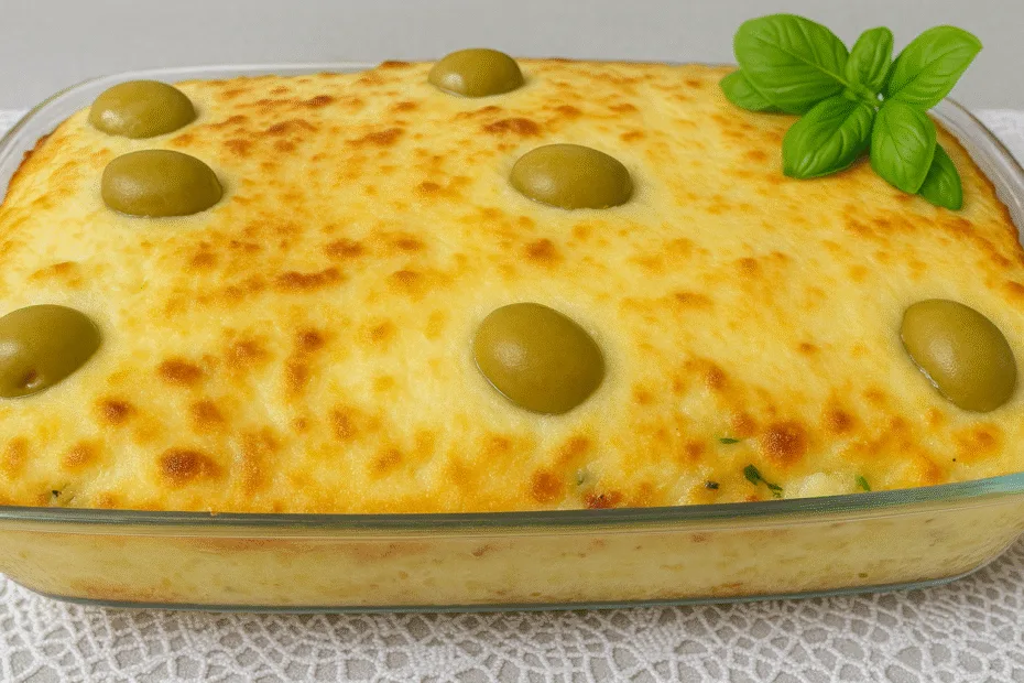 Torta de Bacalhau Gratinado com Batata
