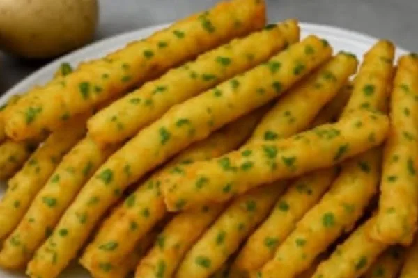 Palitos de Batata Crocante com Massa (Assado e Sem Fritura!)