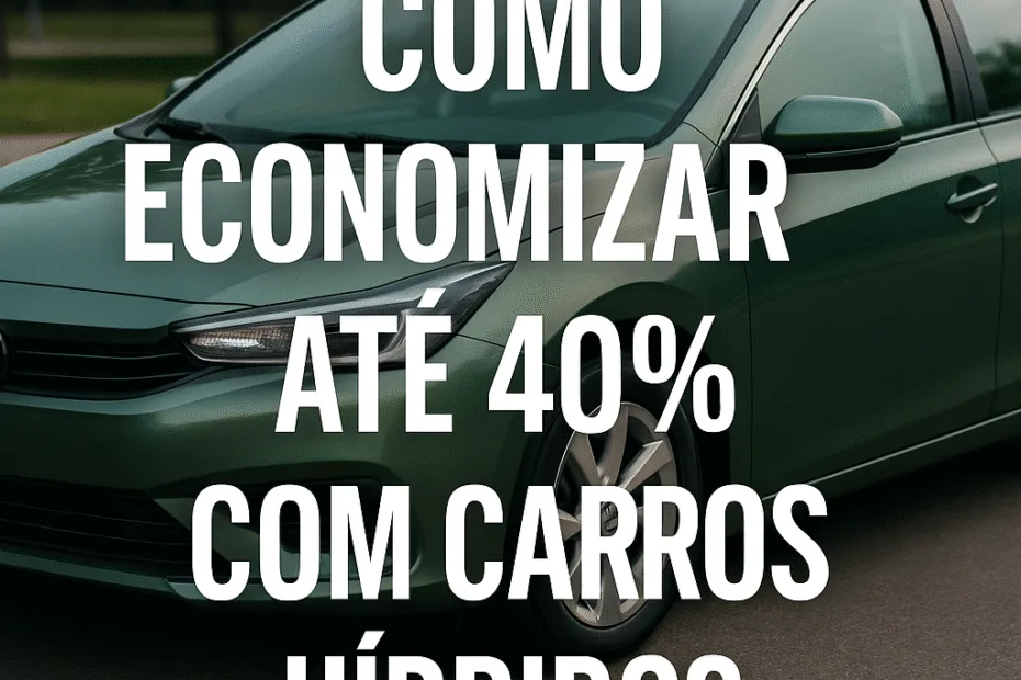 Como Economizar até 40% com carros híbridos no Brasil