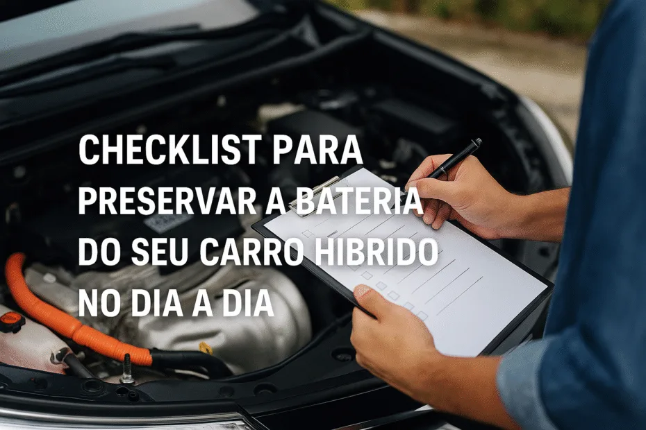 Checklist para preservar a bateria do seu carro híbrido no dia a dia