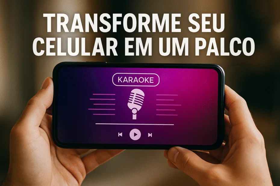 Transforme seu celular em um palco: a magia do canto digital