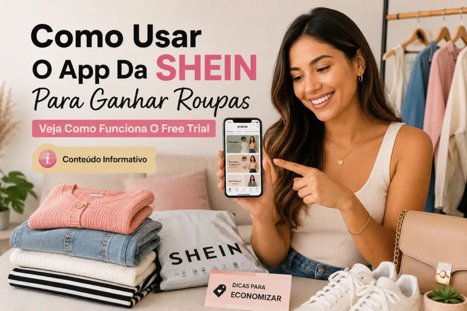 Como usar o app da SHEIN para ganhar roupas: veja como funciona o Free Trial Como usar o app da SHEIN para ganhar roupas: veja como funciona o Free Trial